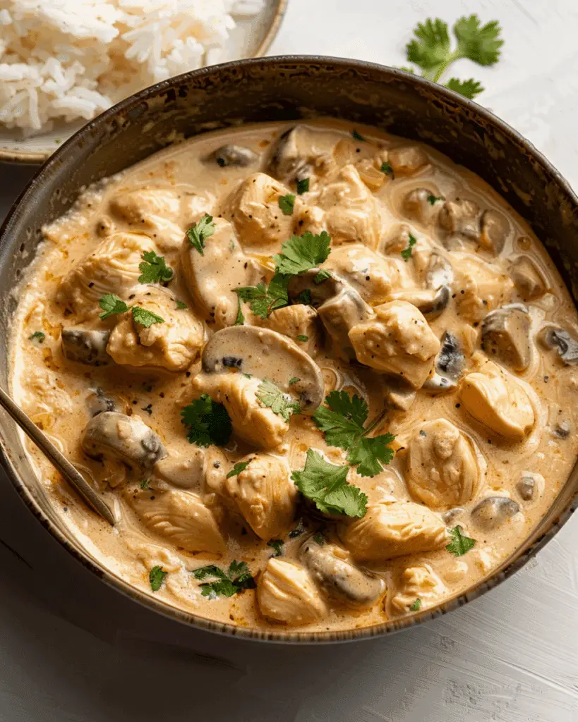 Creamy Chicken Stroganoff