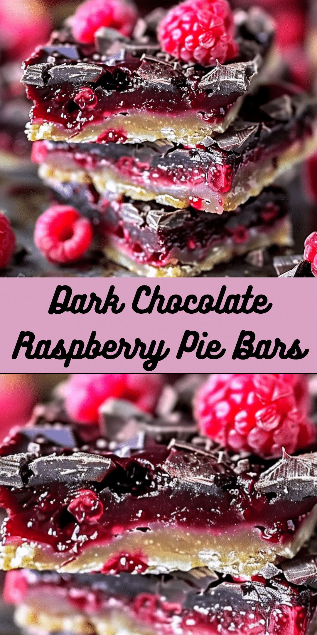 Dark Chocolate Raspberry Pie Bars - Cooking With Blog