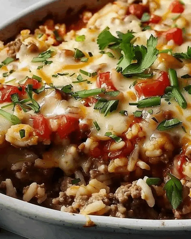 Easy Hamburger Rice Casserole