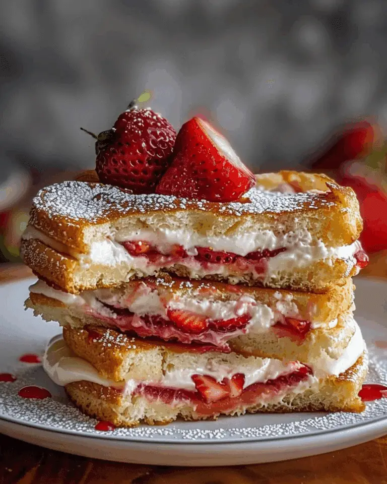 Fried Strawberry Cheesecake Sandwiches