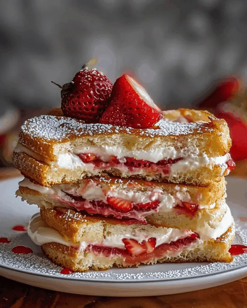 Fried Strawberry Cheesecake Sandwiches