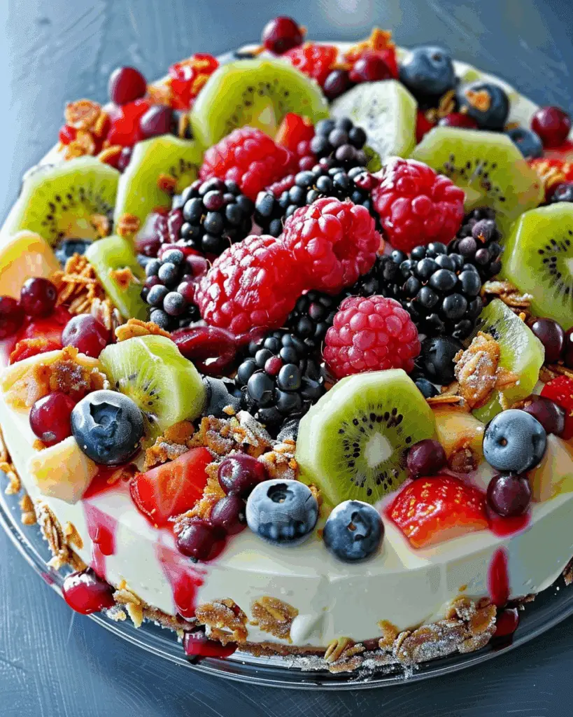 Fruit Salad Cheesecake