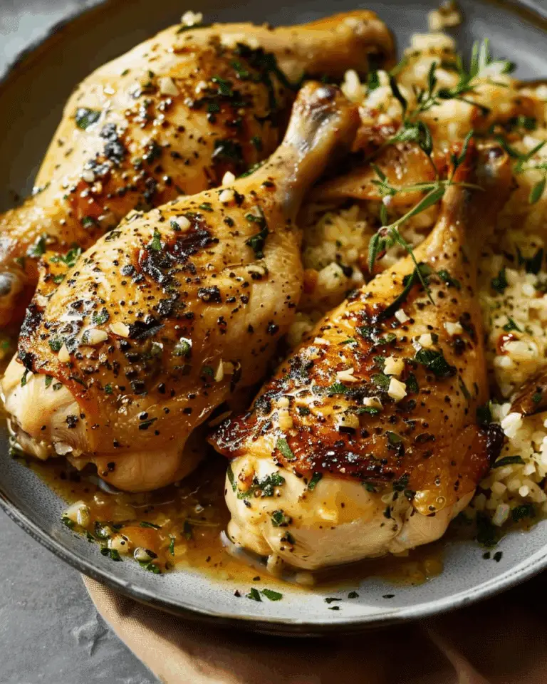 Garlic Roasted Chicken Thighs
