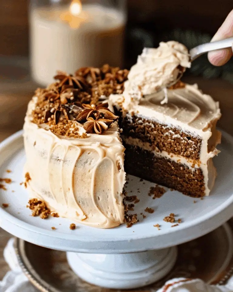 Gingerbread Cake with Molasses Cream Cheese Frosting