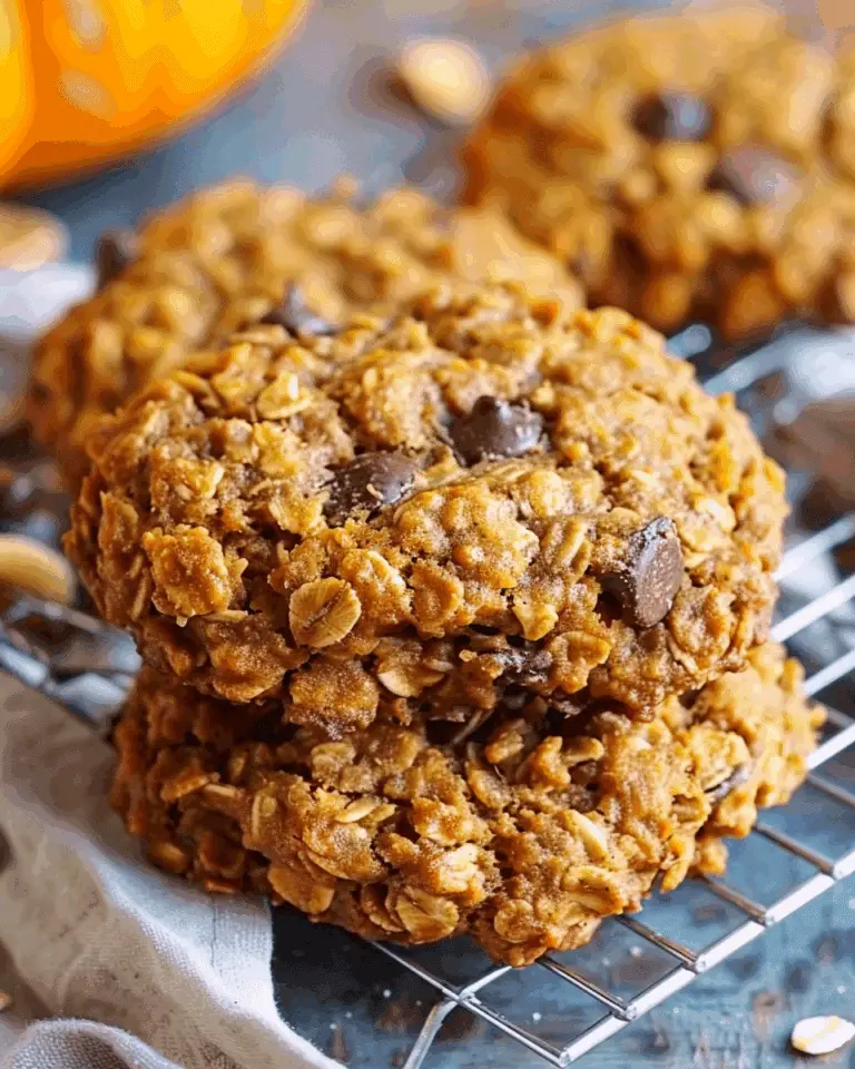 Healthy Pumpkin Oatmeal Breakfast Cookies