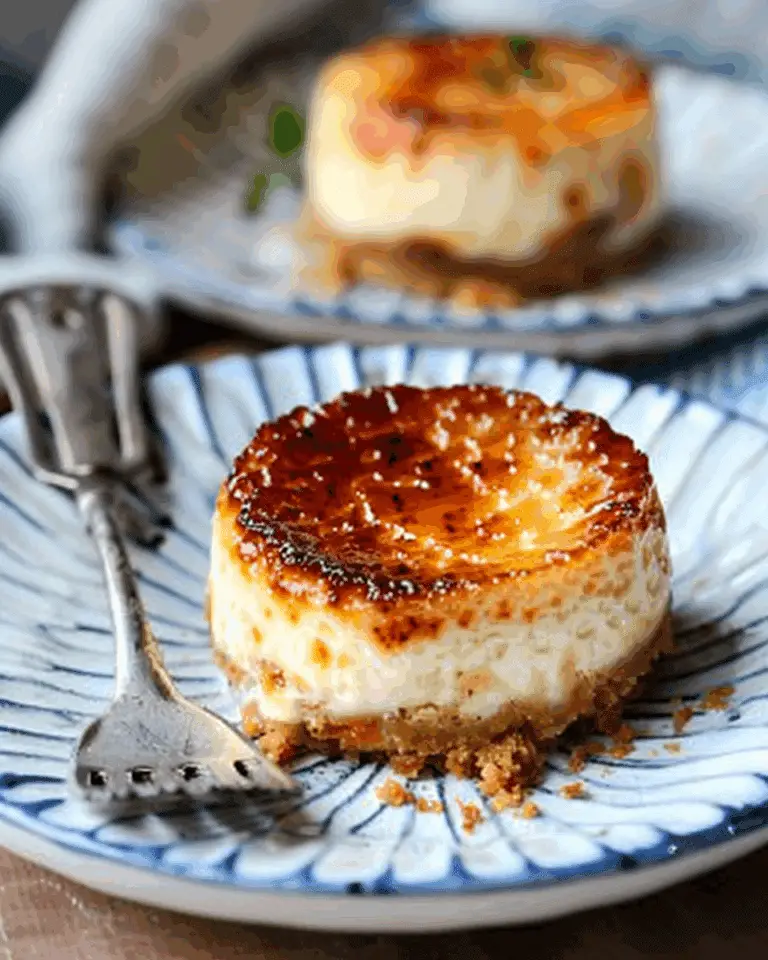 Mini Creme Brûlée Cheesecakes