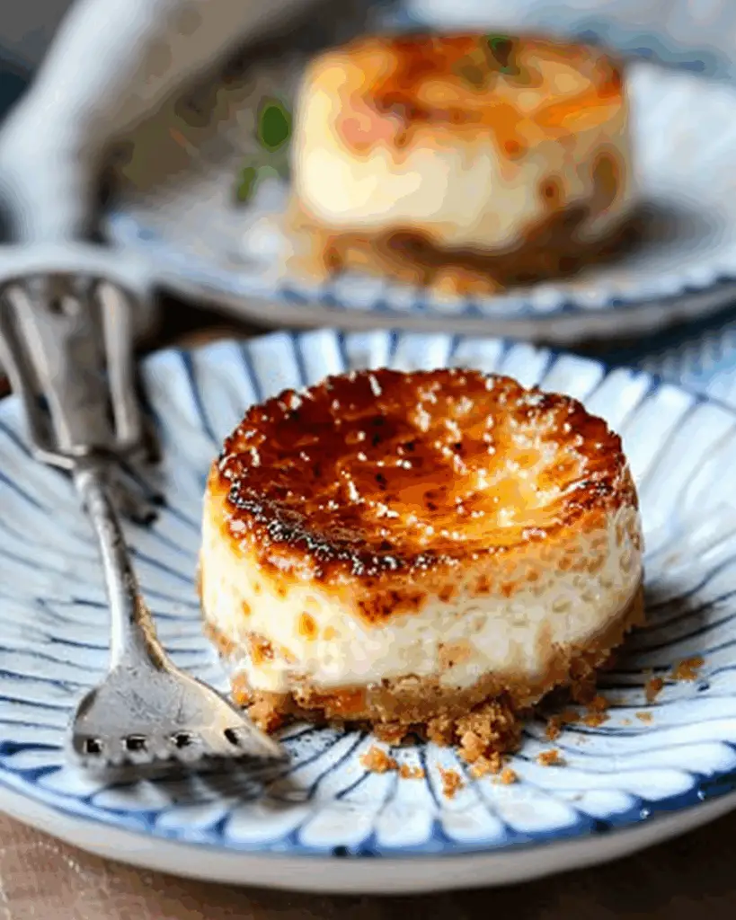 Mini Creme Brûlée Cheesecakes