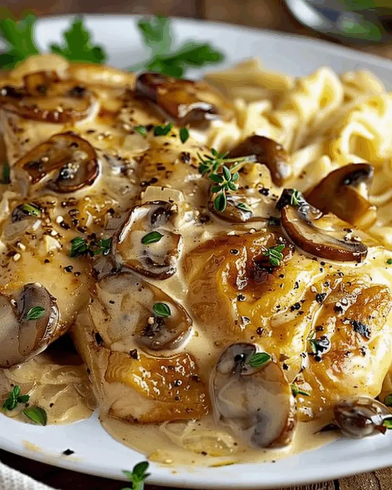 Mushroom Asiago Chicken