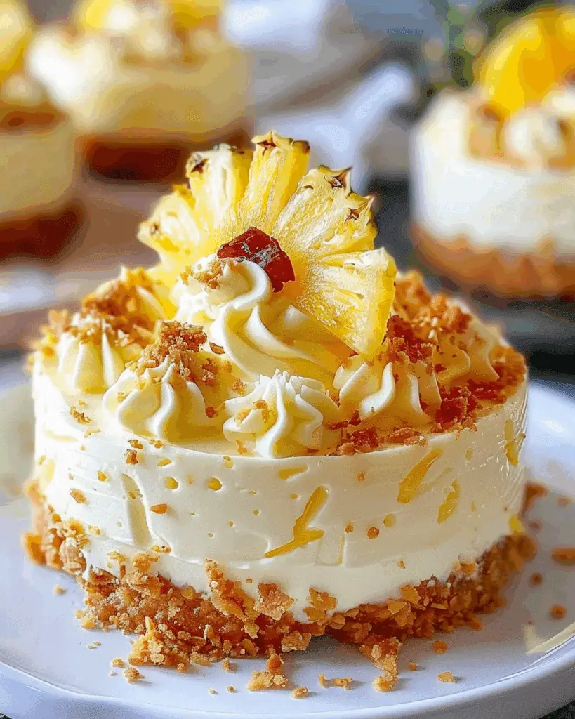 No-Bake Pineapple Heaven Cheesecake Dessert