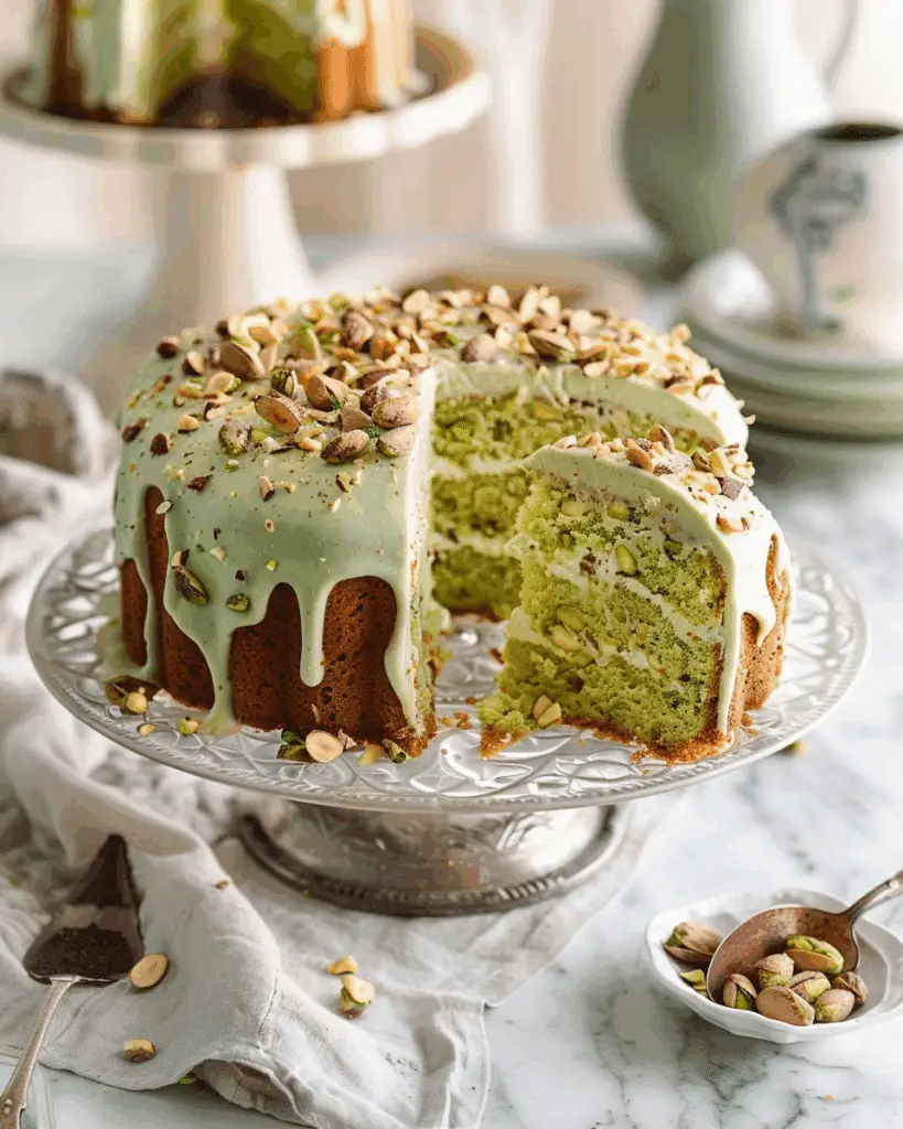 Pistachio Pudding Cake