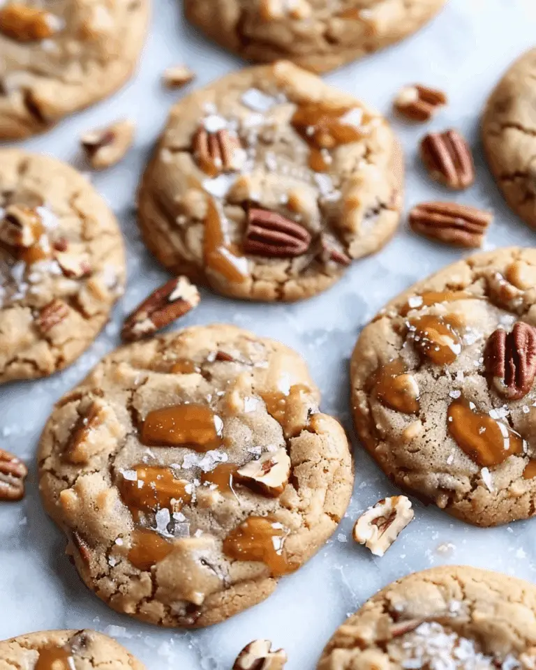 Salted Caramel Pecan Cookies