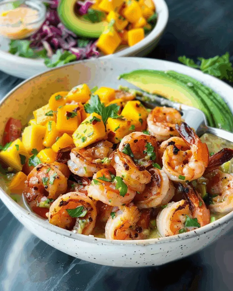 Shrimp Avocado Bowls with Mango Salsa