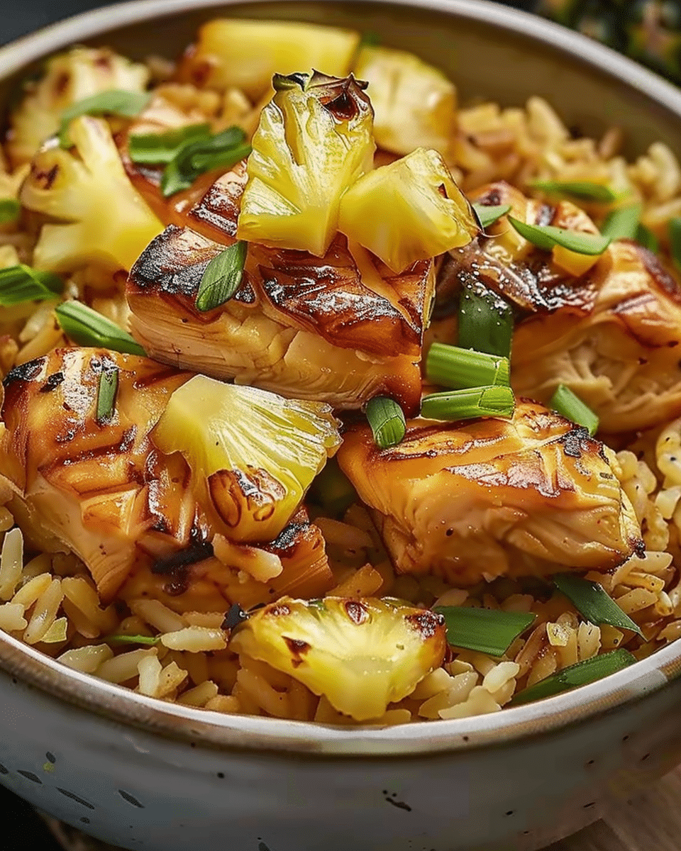 Tropical Pineapple Chicken & Rice Delight - Cooking With Blog