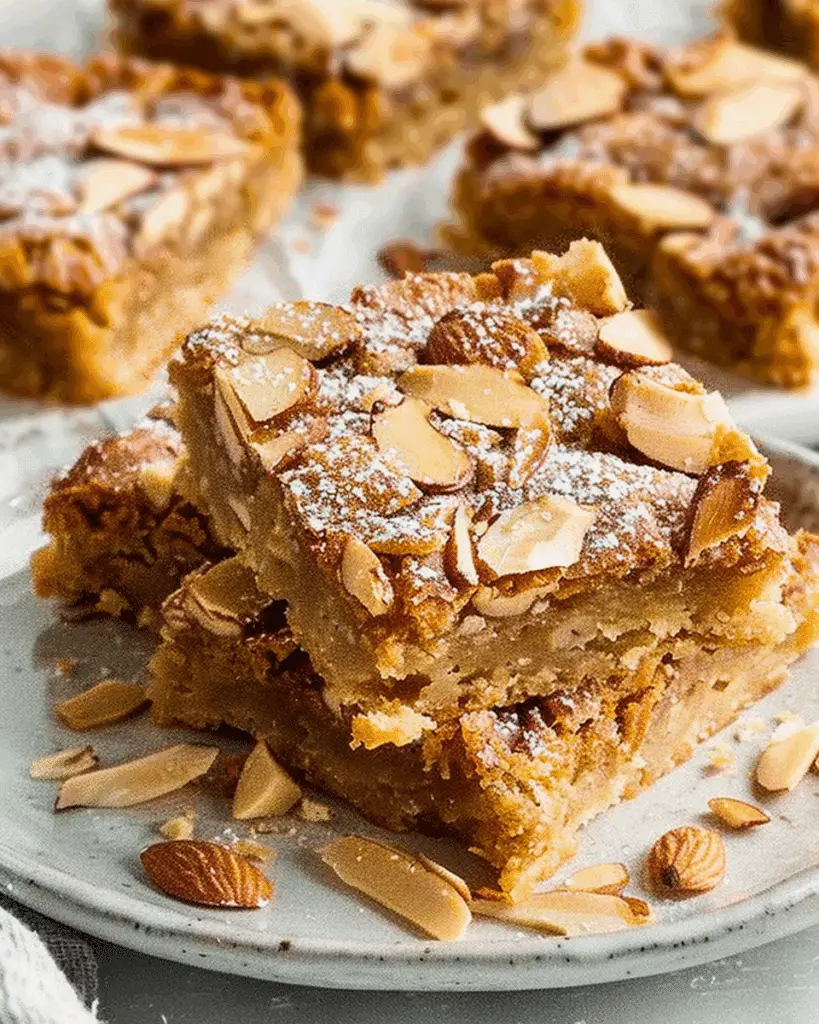 Almond Croissant Cookie Bars