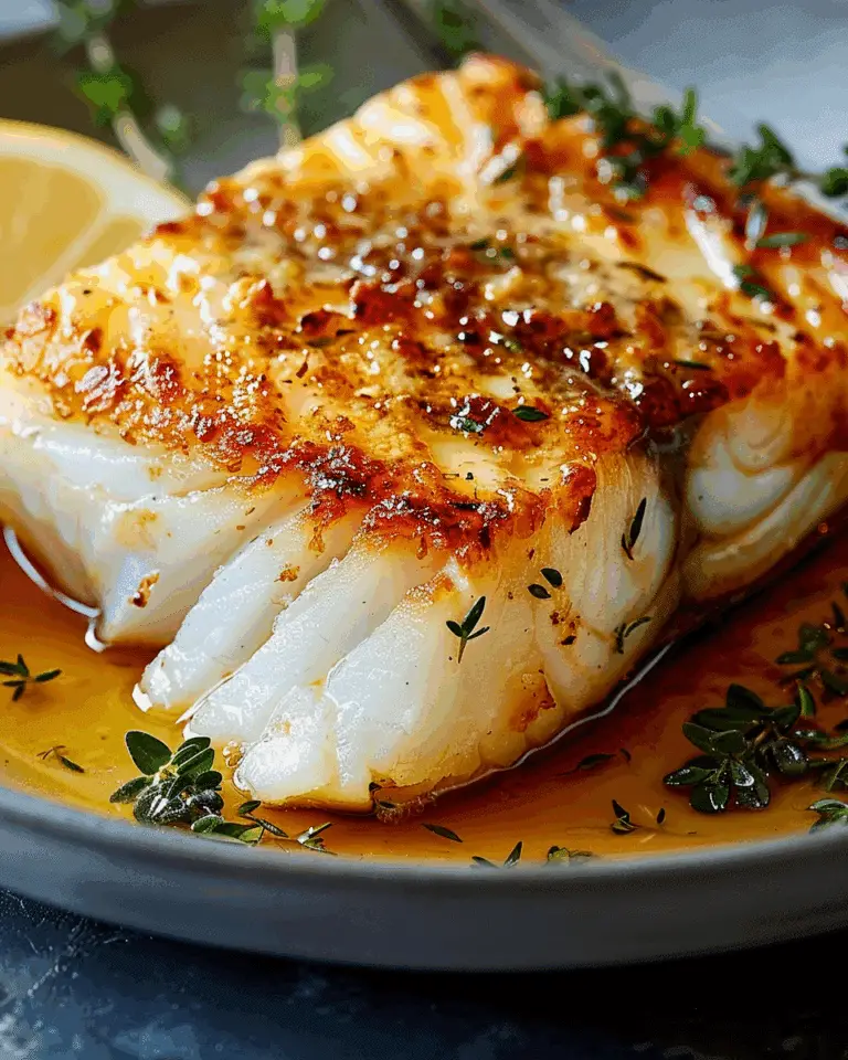 Baked Honey-Marinated Cod