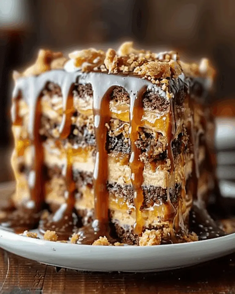 Caramel Toffee Crunch Cake