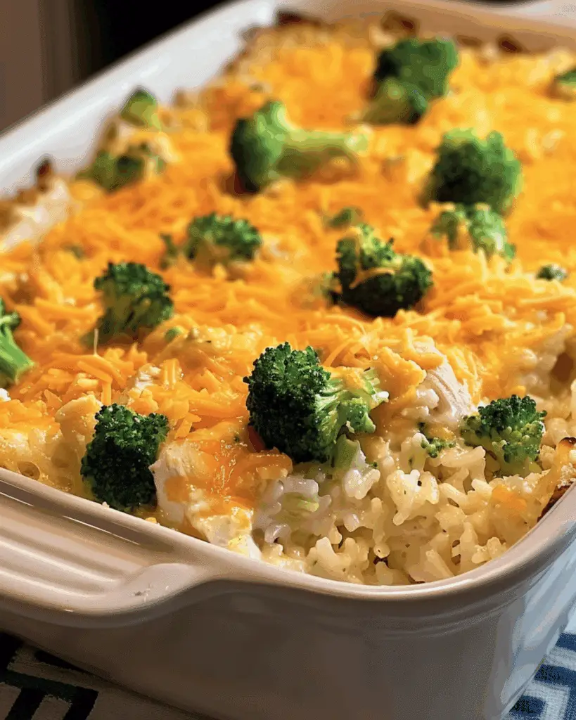 Cheesy Broccoli Rice Casserole