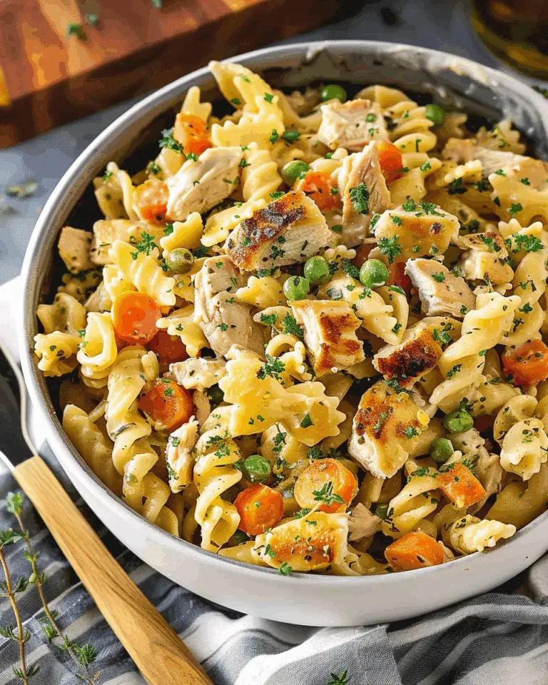 Chicken Pot Pie Pasta