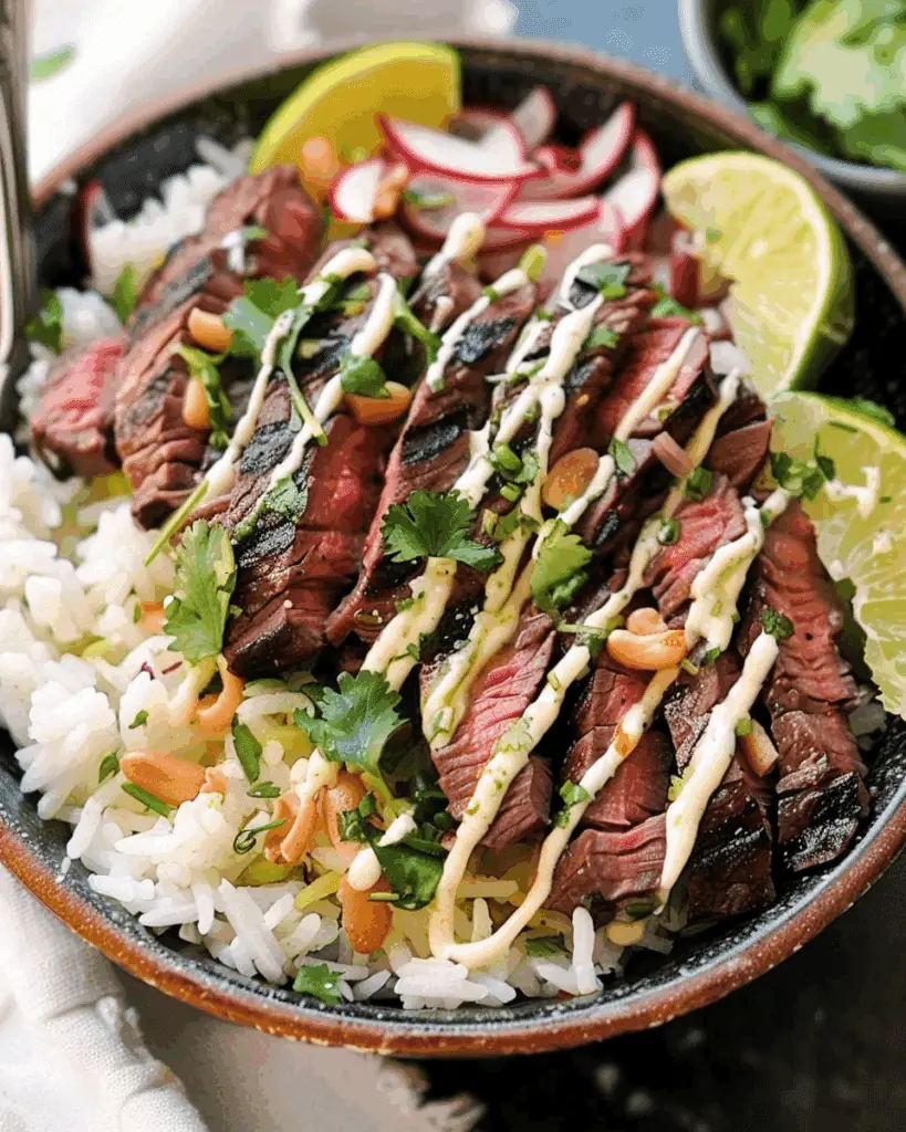 Cilantro Lime Steak Bowls