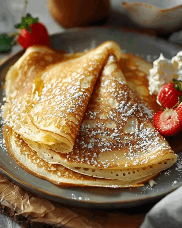 Delicious French-Style Thin Pancakes
