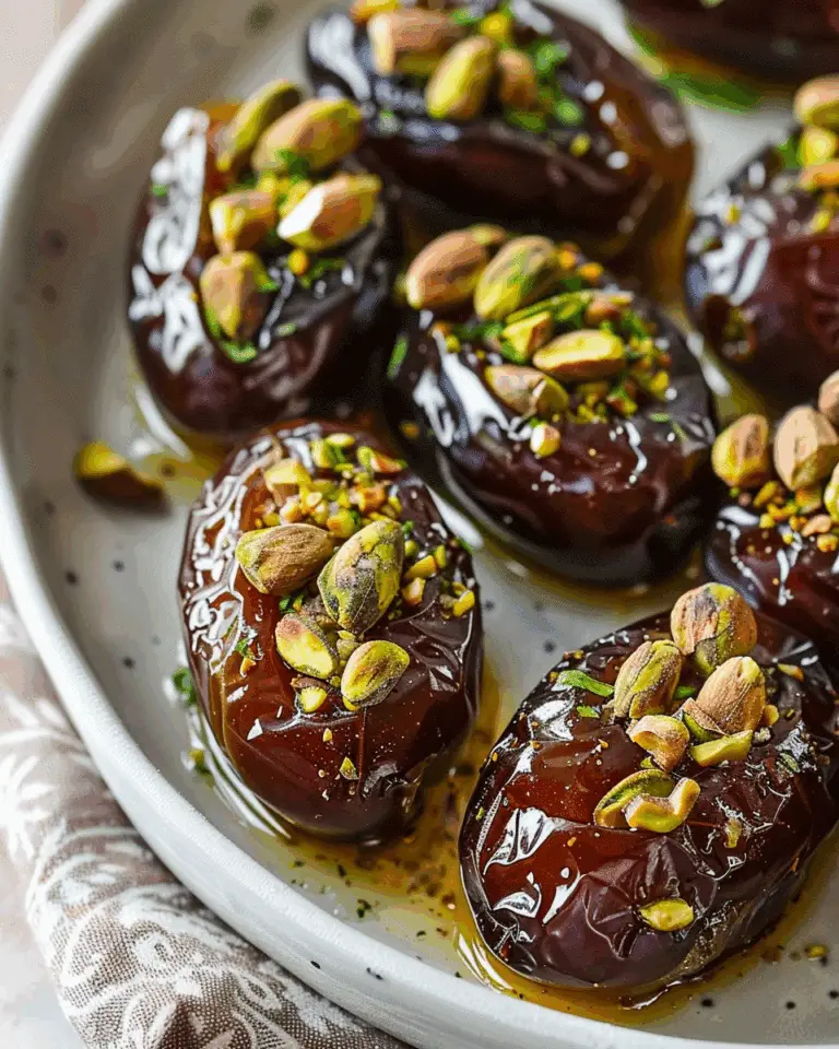Delicious Roasted Boursin Stuffed Dates with Pistachios