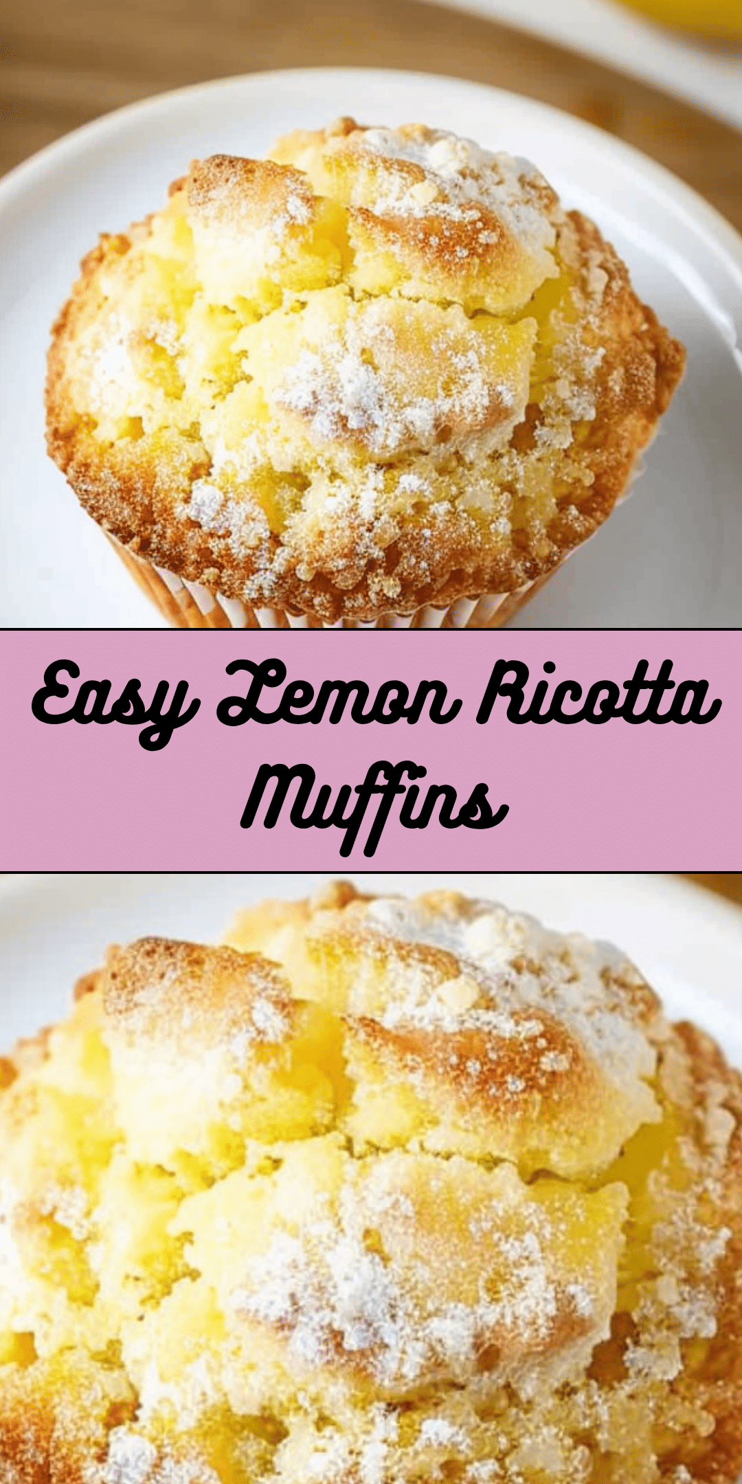 Easy Lemon Ricotta Muffins - Cooking With Blog