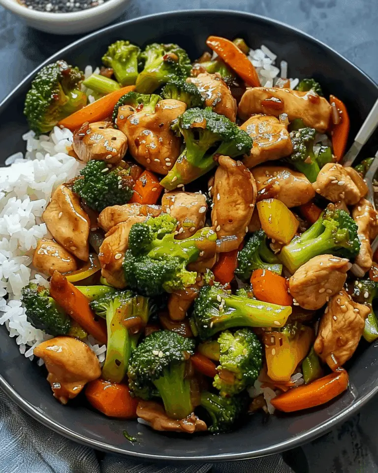 Garlic Chicken Veggie Stir-Fry with Creamy Rice