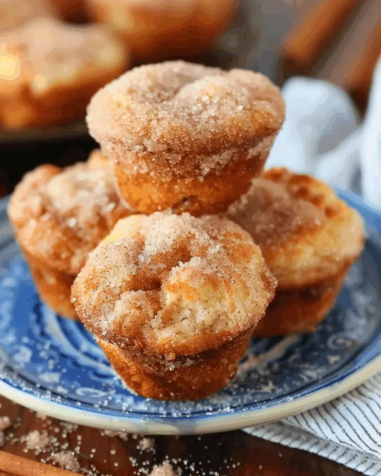 Grandma’s Fluffy Cinnamon Sugar Donut Muffins
