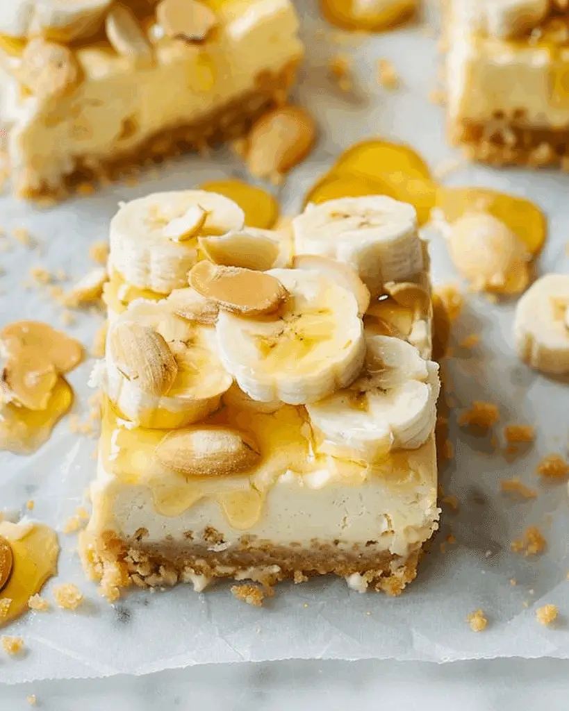 Layered Banana Pudding Cheesecake Squares