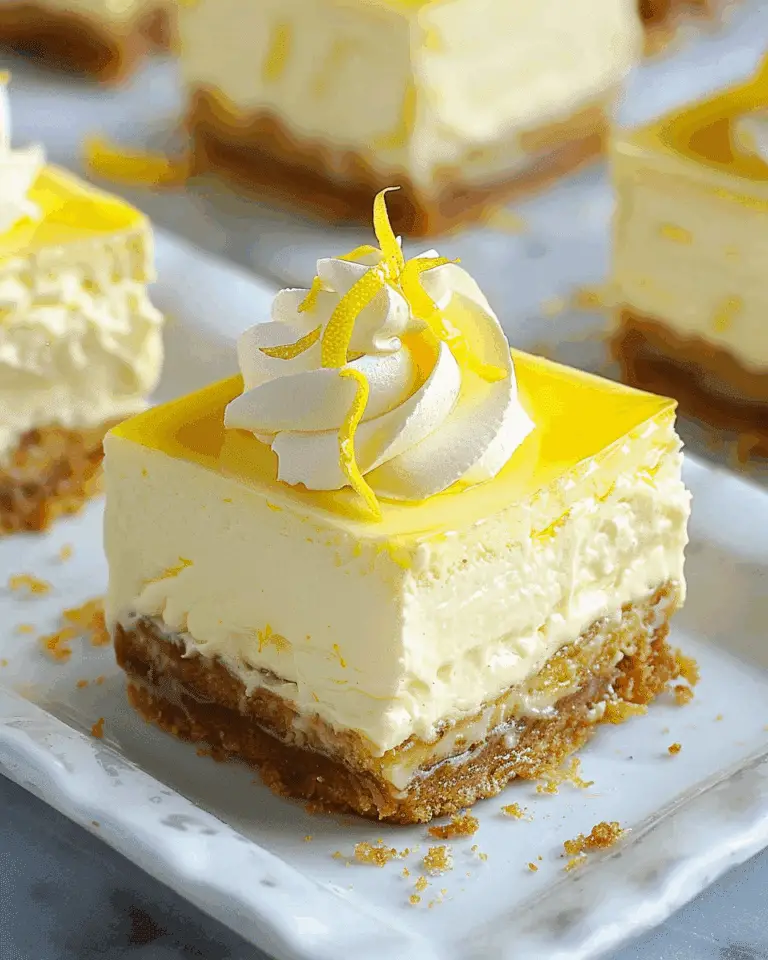 Lemon Cheesecake Squares