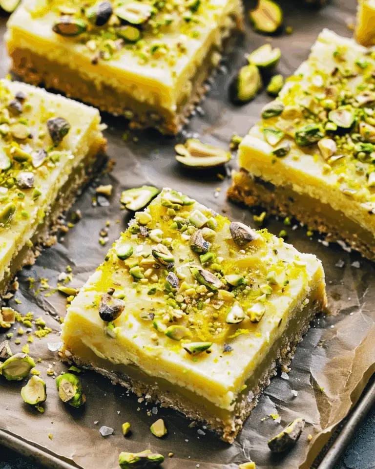 Lemon Pistachio Bars
