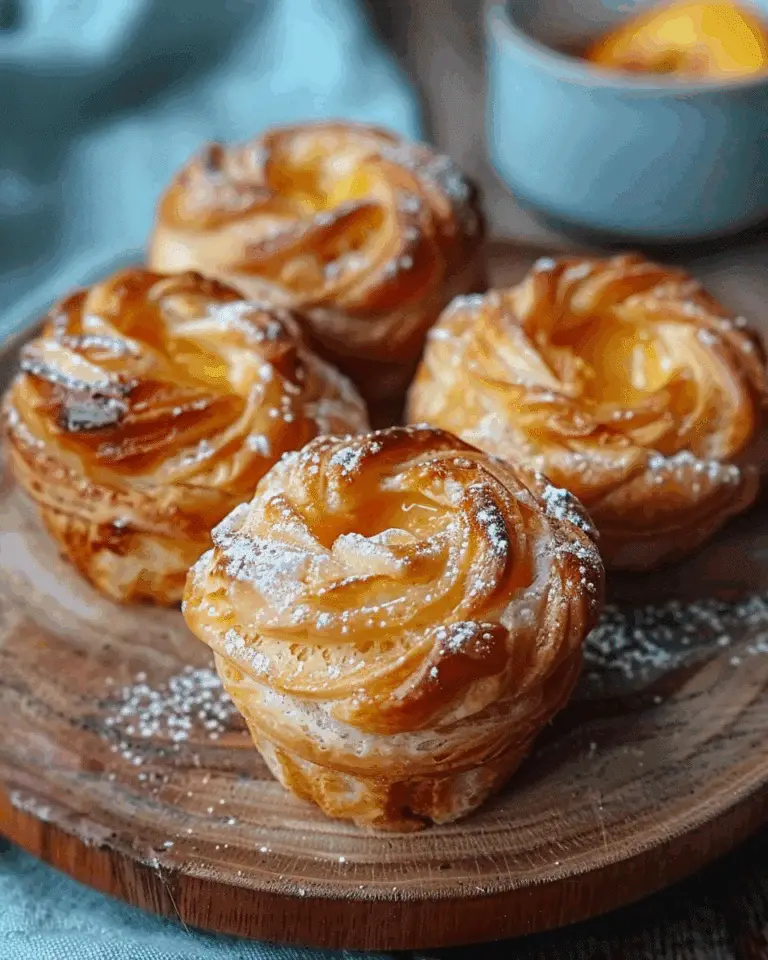 Peach Pie Cruffins