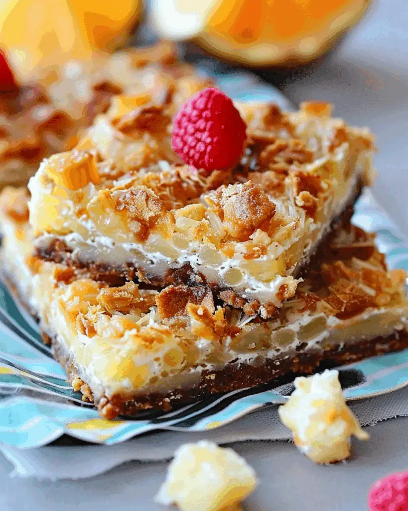 Piña Colada Magic Bars