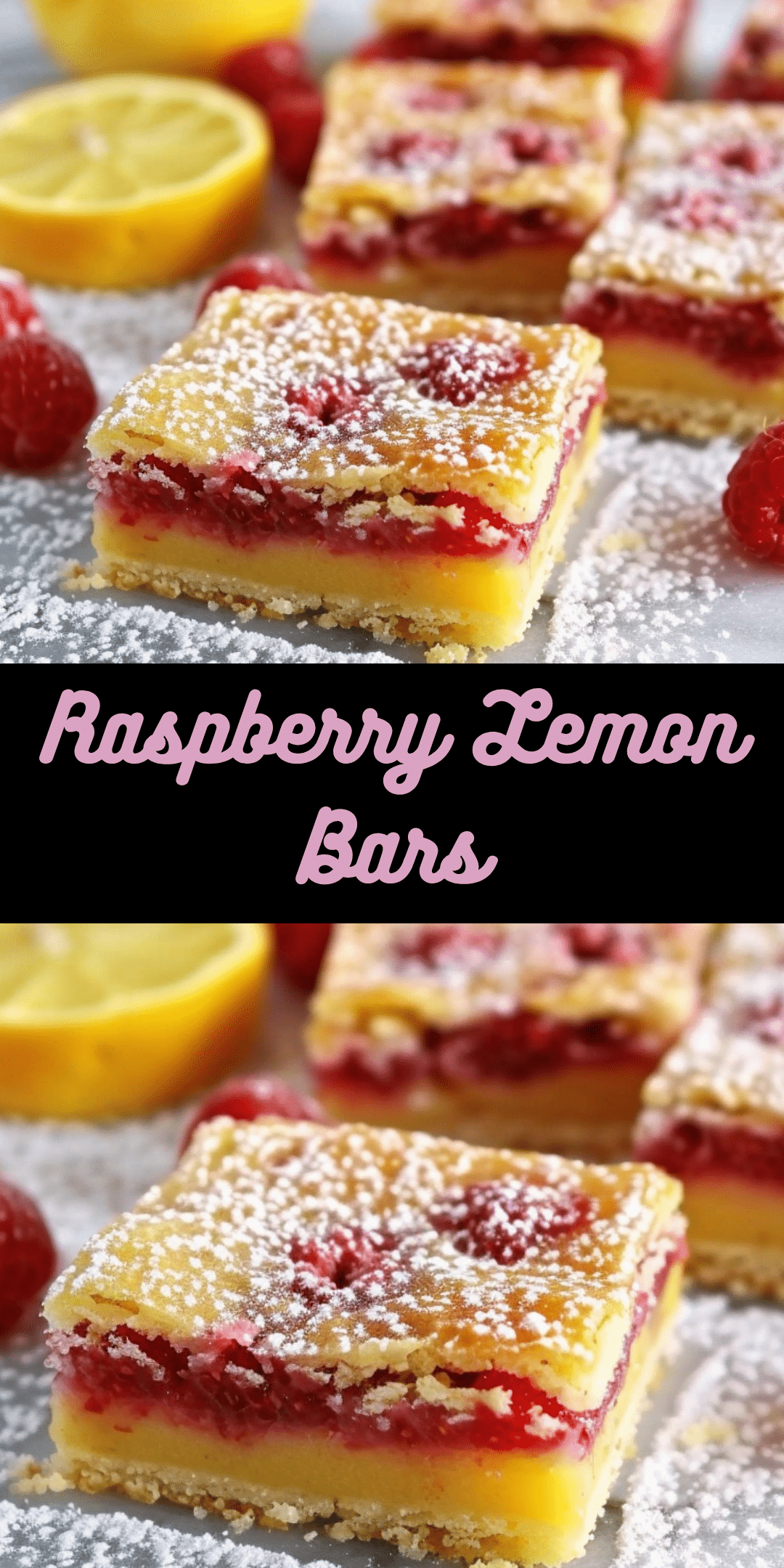 Raspberry Lemon Bars - Cooking With Blog