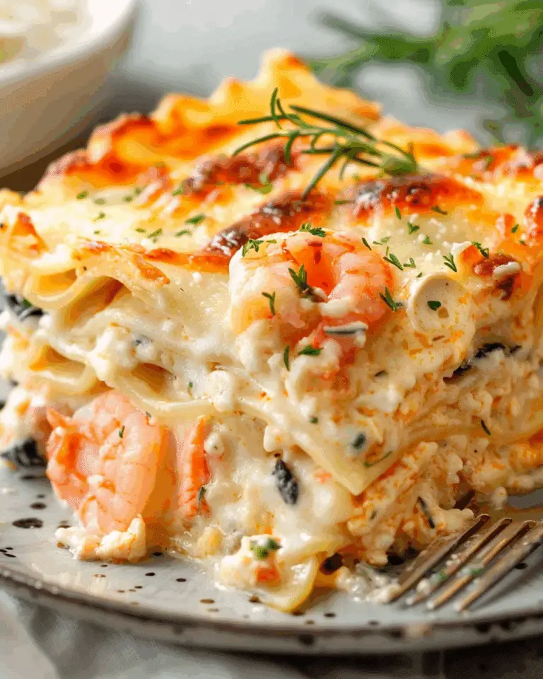 Seafood Lasagna with Shrimp & Crab