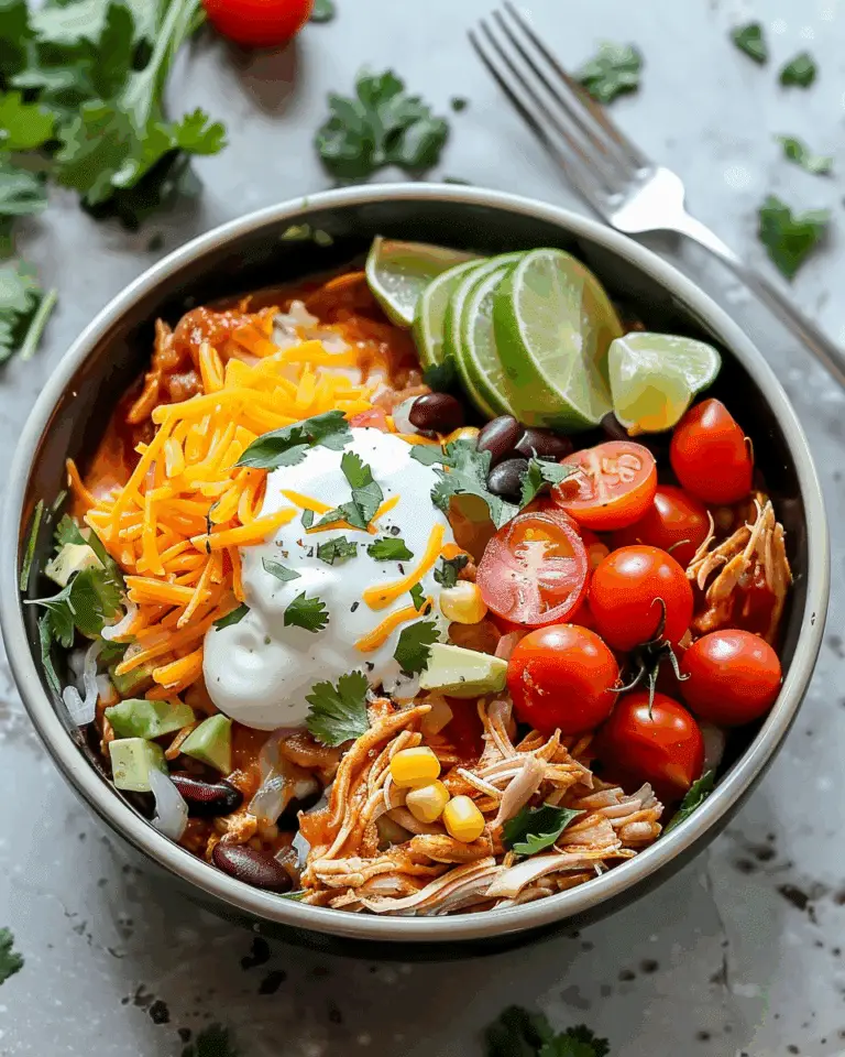 Slow Cooker Chicken Burrito Bowl