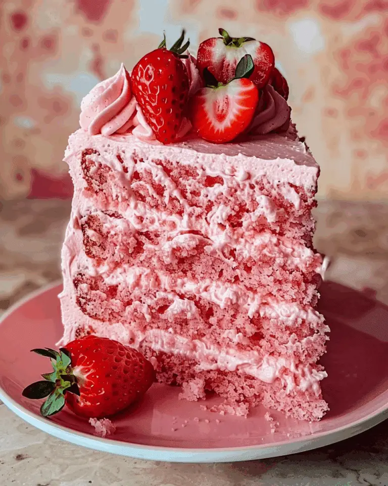 Strawberry Cake with Frosting