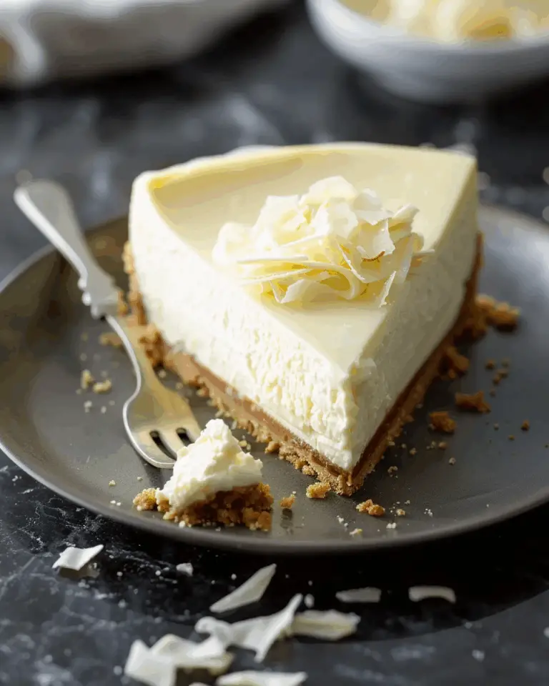 Super Creamy White Chocolate Cheesecake