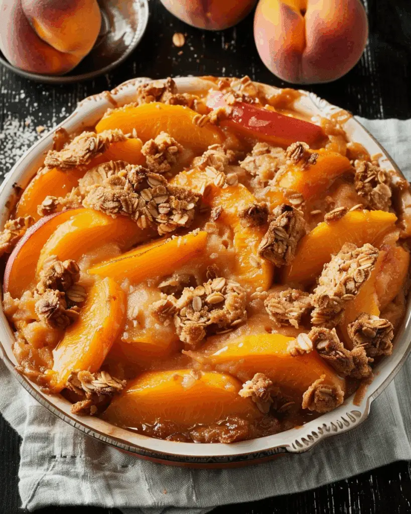Sweet Potato Peach Cobbler