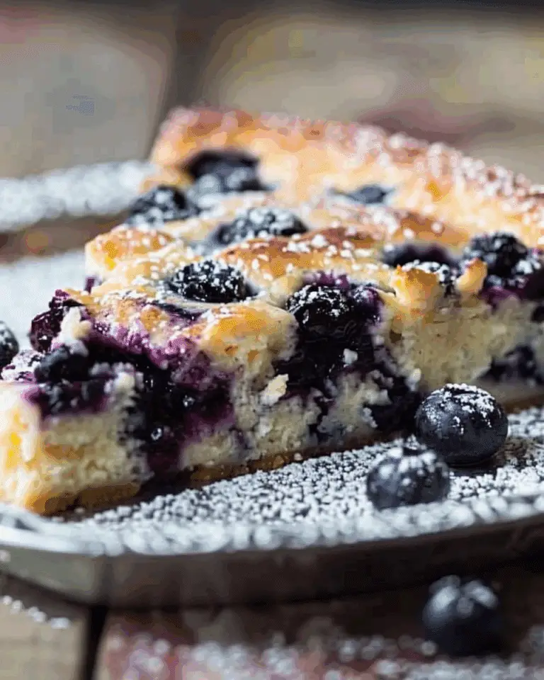 Blueberry Cottage Cheese Breakfast Bake