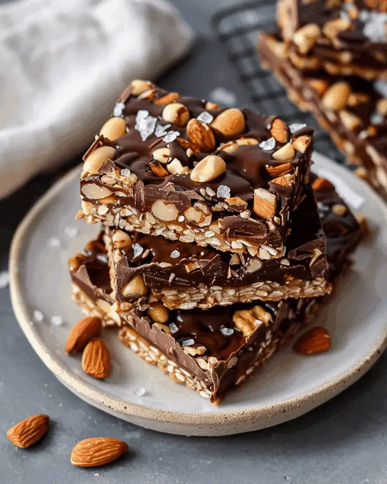 Dark Chocolate and Sea Salt Nut Bars