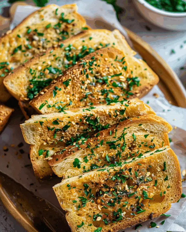 Easy Garlic Bread with Sliced Bread