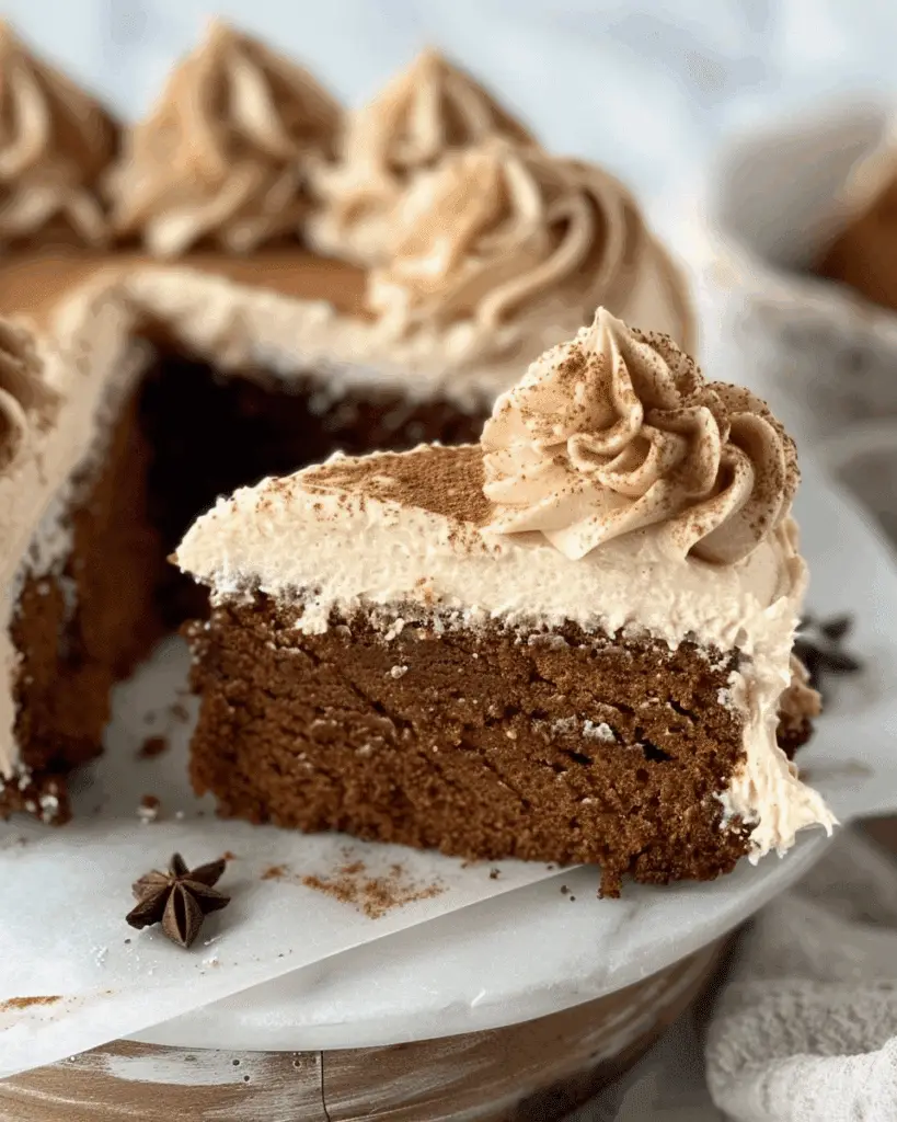 Gingerbread Cake with Creamy Frosting