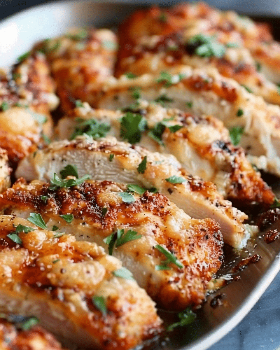Irresistible Blackstone Garlic Parmesan Chicken