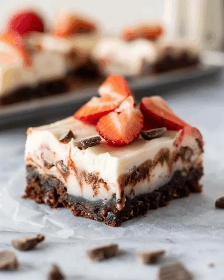 No Bake Cheesecake Brownies