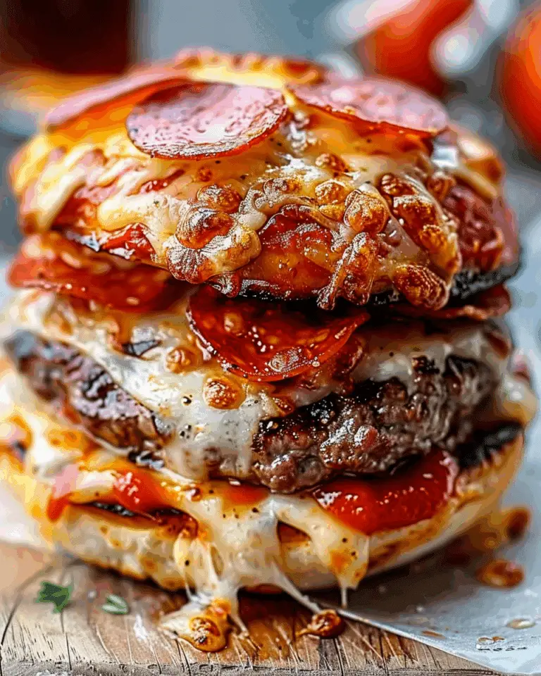 Pepperoni Pizza Burger