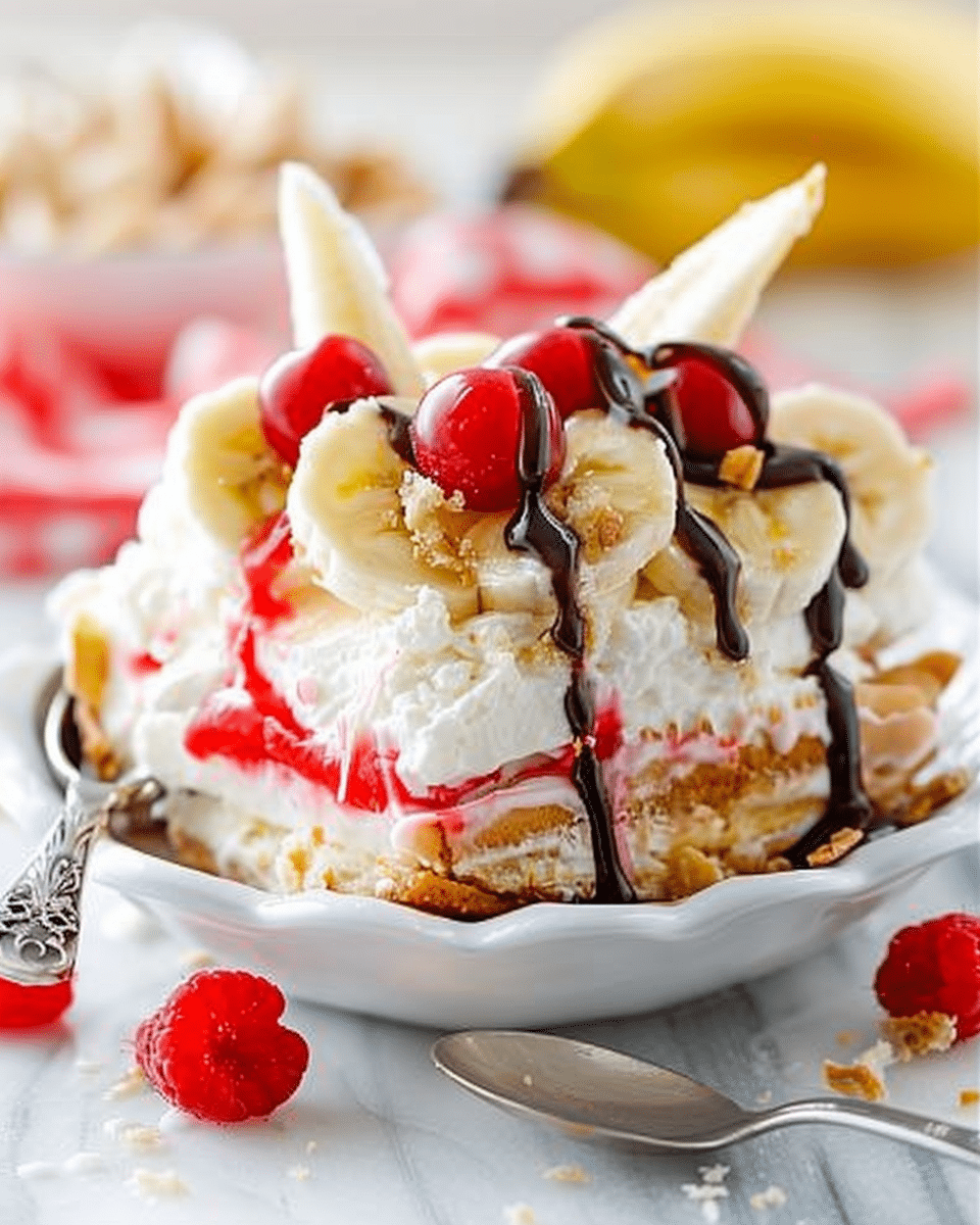 Banana Split Dessert - Cooking With Blog