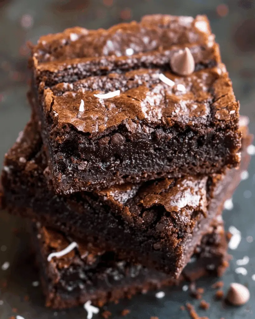Coconut Flour Fudge Brownies