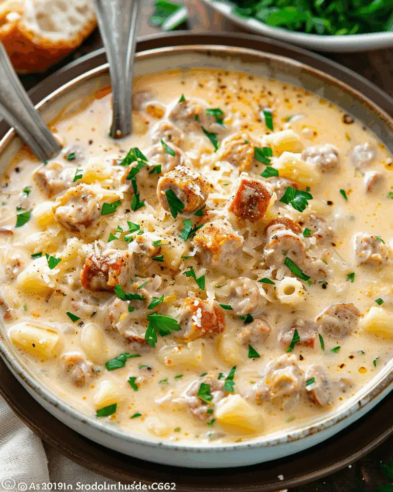 Creamy Parmesan Italian Sausage Soup