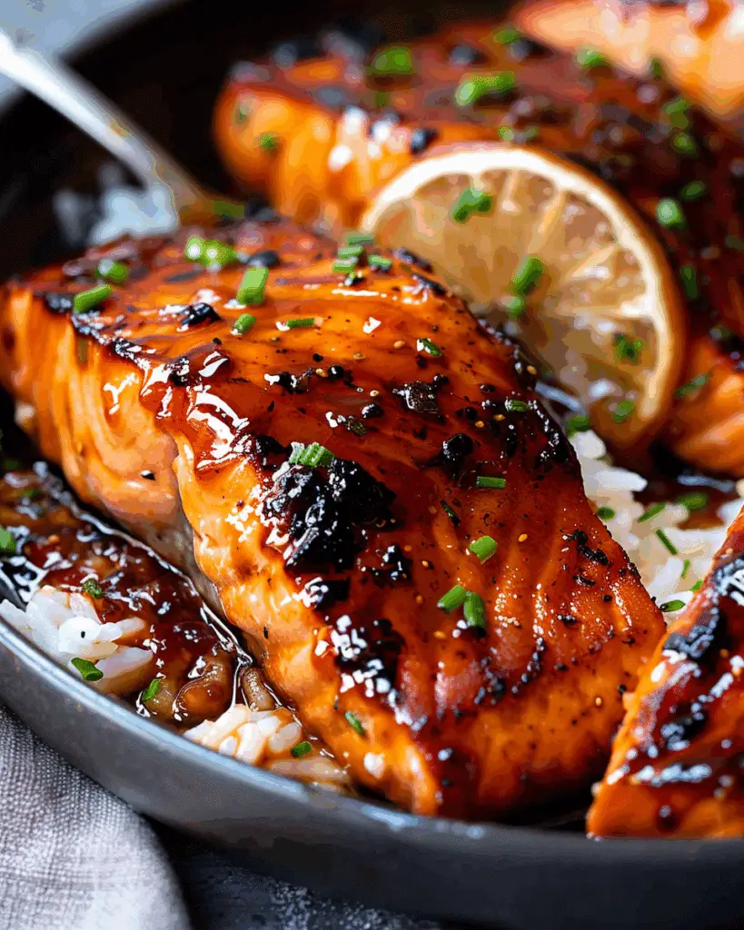 Crispy Honey Garlic Glazed Salmon Recipe